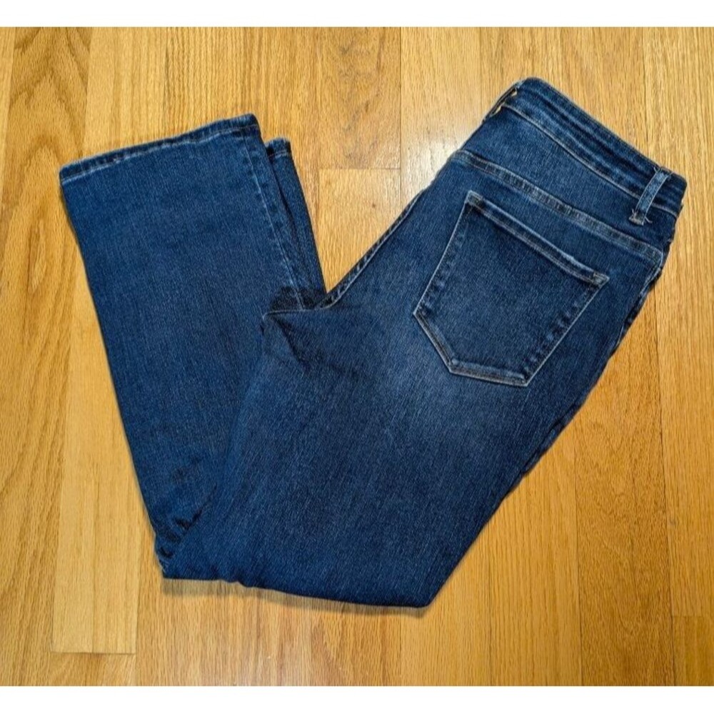Lovervet by Vervet Womens Size 32 Bootcut Jeans High Rise Dark Wash Stretch Deni